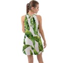 Sheets Tropical Plant Palm Summer Exotic Halter Tie Back Chiffon Dress View2