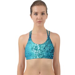 Bubbles Water Bub Back Web Sports Bra by artworkshop