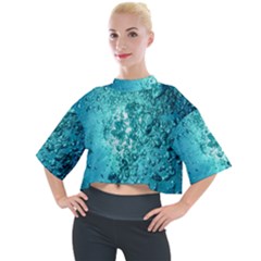 Bubbles Water Bub Mock Neck Tee by artworkshop