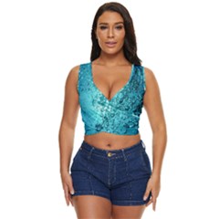Bubbles Water Bub Women s Sleeveless Wrap Top by artworkshop