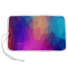 Triangles Polygon Color Pen Storage Case (m) by artworkshop