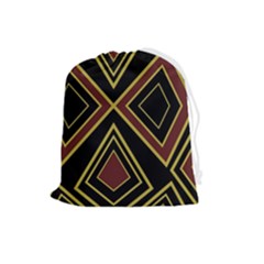 Abstract Pattern Geometric Backgrounds  Drawstring Pouch (large) by Eskimos