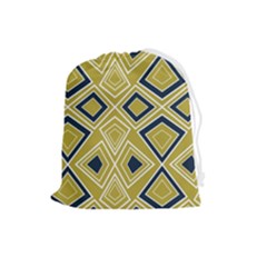 Abstract Pattern Geometric Backgrounds   Drawstring Pouch (large) by Eskimos