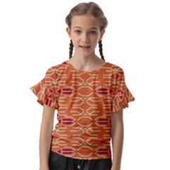 Abstract Pattern Geometric Backgrounds  Kids  Cut Out Flutter Sleeves by Eskimos
