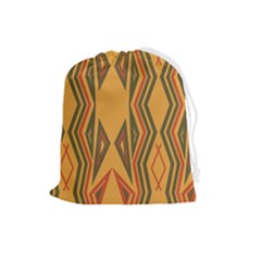 Abstract Pattern Geometric Backgrounds  Drawstring Pouch (large) by Eskimos