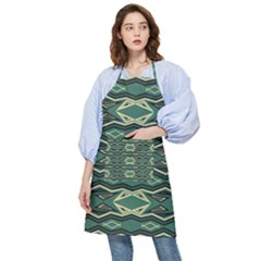 Abstract Pattern Geometric Backgrounds Pocket Apron by Eskimos