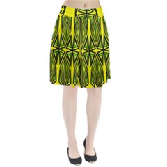 Abstract Pattern Geometric Backgrounds Pleated Skirt by Eskimos
