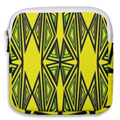 Abstract Pattern Geometric Backgrounds Mini Square Pouch by Eskimos