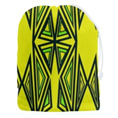 Abstract Pattern Geometric Backgrounds Drawstring Pouch (3xl) by Eskimos