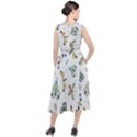 Seamless-pattern-with-moth-butterfly-dragonfly-white-backdrop Round Neck Boho Dress View2
