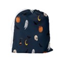 Halloween Ghost Pumpkin Bat Skull Drawstring Pouch (XL) View2