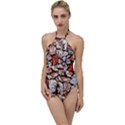 Stone Wall Wall Texture Drywall Stones Rocks Go with the Flow One Piece Swimsuit View1