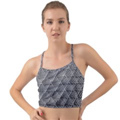 Grid Wire Mesh Stainless Rods Metal Mini Tank Bikini Top by artworkshop