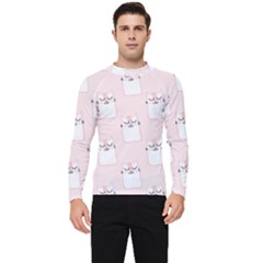 Fluffy Cat Pets Men s Long Sleeve Rash Guard by artworkshop