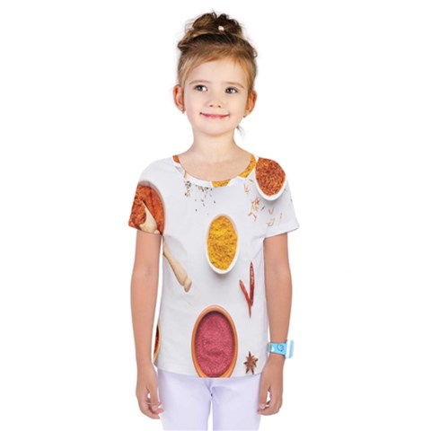 Masala Spices Food Kids  One Piece Tee by artworkshop