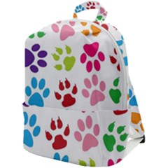 Paw Print Zip Up Backpack by artworkshop