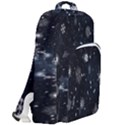 Snowflakes Snow Double Compartment Backpack View2