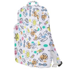 Drawing Pattern Double Compartment Backpack by artworkshop