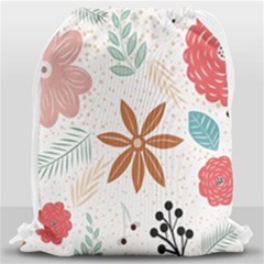 Nature Flora Drawstring Bag (large) by artworkshop