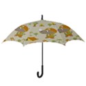 Seamless-pattern-vector-with-funny-boy-scout-scout-day-background Hook Handle Umbrellas (Large) View3