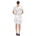 I Love London Drawing Short Sleeve V-neck Flare Dress View2