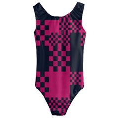 Cube-square-block-shape-creative Kids  Cut-out Back One Piece Swimsuit by Amaryn4rt