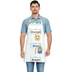 Graphic-smiley-color-diagram Kitchen Apron by Jancukart