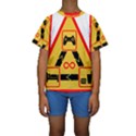 Gamer-geek-video-game-sign-fan Kids  Short Sleeve Swimwear View1