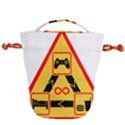 Gamer-geek-video-game-sign-fan Drawstring Bucket Bag View2
