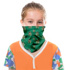 Water Lilies In The Soft Clear Warm Tropical Sea Face Covering Bandana (kids) by pepitasart