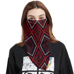 Abstract Pattern Geometric Backgrounds Face Covering Bandana (triangle) by Eskimos