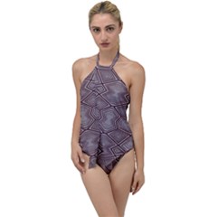Abstract Pattern Geometric Backgrounds Go With The Flow One Piece Swimsuit by Eskimos