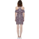 Abstract pattern geometric backgrounds Shoulder Frill Bodycon Summer Dress View4