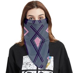 Abstract Pattern Geometric Backgrounds  Face Covering Bandana (triangle) by Eskimos
