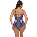 Abstract pattern geometric backgrounds  Retro Full Coverage Swimsuit View4