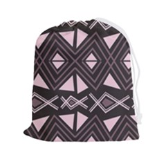 Abstract Pattern Geometric Backgrounds Drawstring Pouch (2xl) by Eskimos