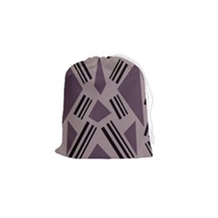 Abstract Pattern Geometric Backgrounds   Drawstring Pouch (small) by Eskimos
