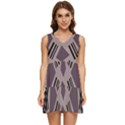 Abstract pattern geometric backgrounds   Tiered Sleeveless Mini Dress View1