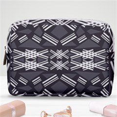 Abstract Pattern Geometric Backgrounds  Make Up Pouch (medium) by Eskimos