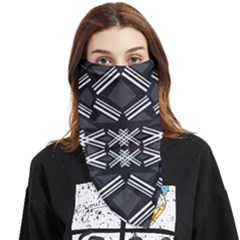 Abstract Pattern Geometric Backgrounds  Face Covering Bandana (triangle) by Eskimos