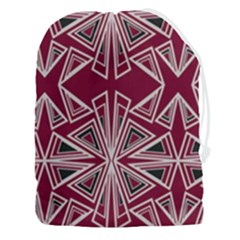 Abstract Pattern Geometric Backgrounds  Drawstring Pouch (3xl) by Eskimos
