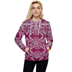 Abstract Pattern Geometric Backgrounds  Women s Lightweight Drawstring Hoodie by Eskimos