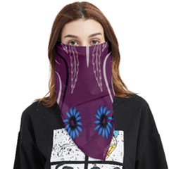 Folk Flowers Print Floral Pattern Ethnic Art Face Covering Bandana (triangle) by Eskimos