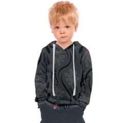 Folk Flowers Print Floral Pattern Ethnic Art Kids  Overhead Hoodie by Eskimos