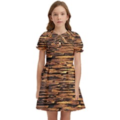 Cobblestones Kids  Bow Tie Puff Sleeve Dress by artworkshop