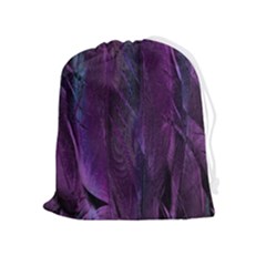 Feather Drawstring Pouch (xl) by artworkshop