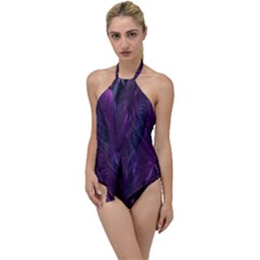 Feather Go With The Flow One Piece Swimsuit by artworkshop