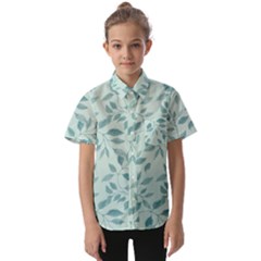 Seamless Foliage Kids  Short Sleeve Shirt by artworkshop