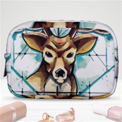 Deer-unicorn-tattoo-drawing-vector-watercolor Make Up Pouch (small) by Jancukart