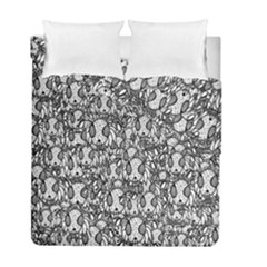 Sketchy Monster Insect Drawing Motif Pattern Duvet Cover Double Side (full/ Double Size) by dflcprintsclothing